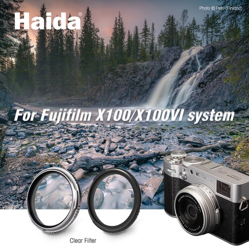 Demoware - Haida NanoPro MC Clear Schutzfilter für Fujifilm X100 Modelle - schwarz