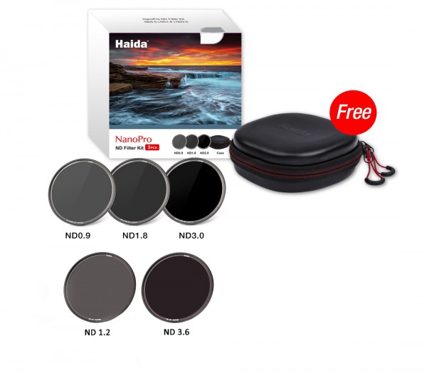 Demoware - Haida NanoPro Ultra Slim ND Platinum Filterset 8x, 16x, 64x, 1000x, 4000x, inkl. Tasche