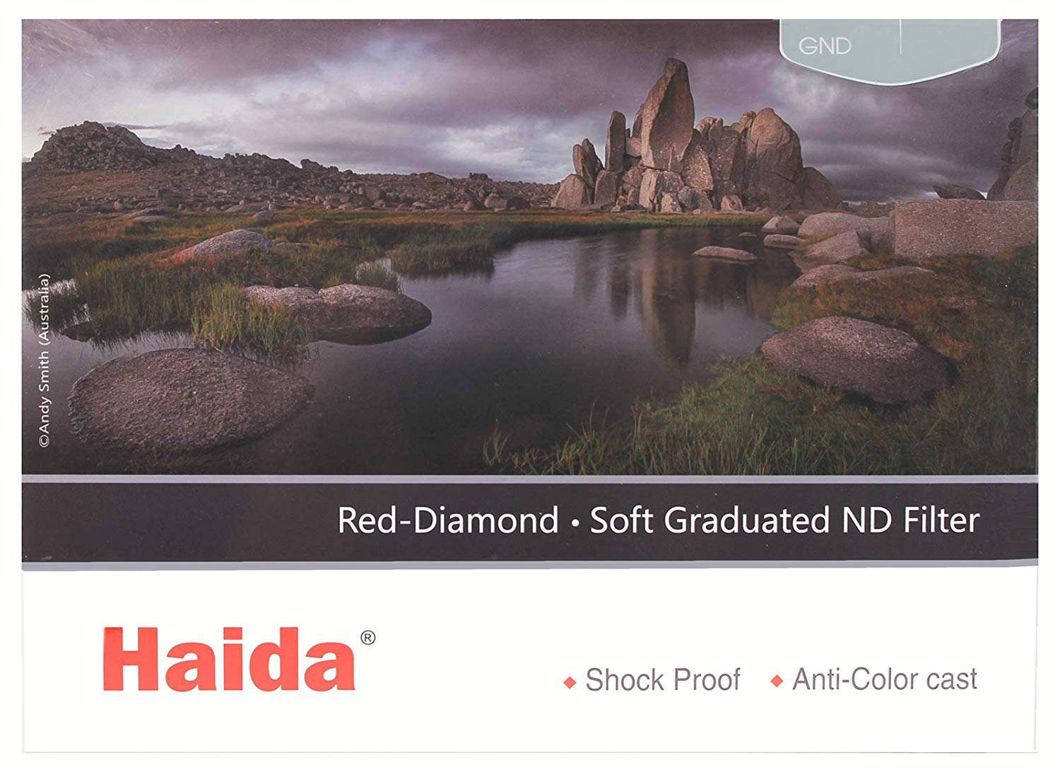Filtro Graduato Soft Haida Red Diamond GND32 (1.5 Stop) – Lastra 75x100mm Per Paesaggi E Cieli Bilanciati