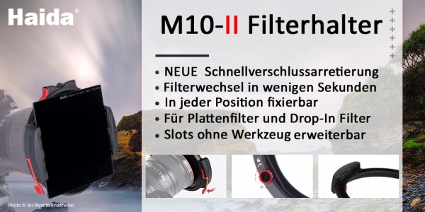 M10 II Filterhalter für Olympus M. Zuiko ED 7-14 mm f/2.8 PRO