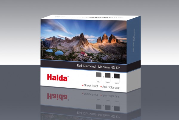 Haida Red Diamond Serie 100 ( M10 ) Medium Verlaufsfilterset ND 0.6 (4x), ND 0.9 (8x), ND 1.2 (16x)