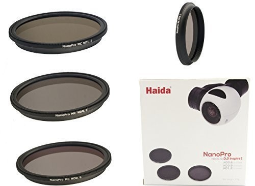 Haida NanoPro MC ND 3er Filterset für DJI Inspire 1 / Osmo X3 / Zenmuse X3 - ND 0.6, ND 0.9 ND 1.2