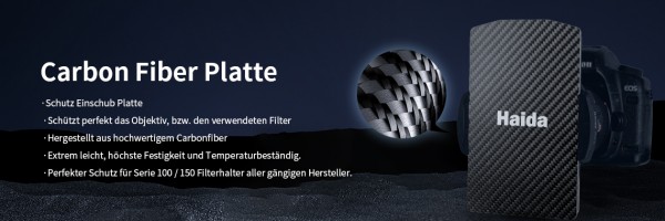 Carbon Fiber Schutzplatte für Serie 100 / M10 Filterhalter