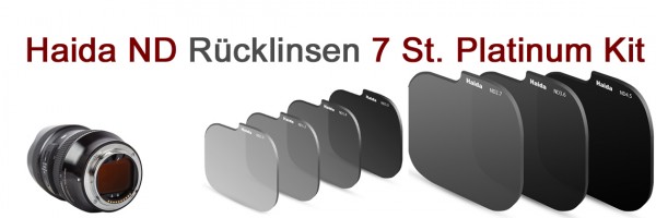 Brandneu: Haida NanoPro 7 Stück Set ND 0.9, 1.2, 1.8, 2.7, 3.0, 3.6, 4.5 für Nikon Z 2.8 /14-24 mm
