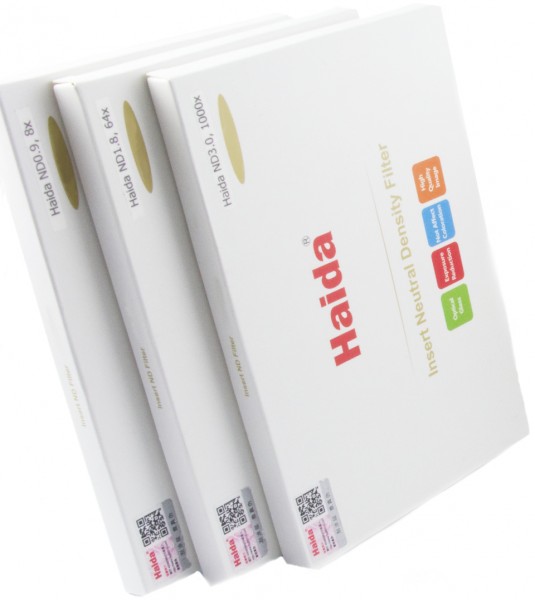 Haida Optical Neutral 3er Graufilter Set Serie 150 ( M15 ) - 8x, 64x, 1000x, 150 mm x 150 mm