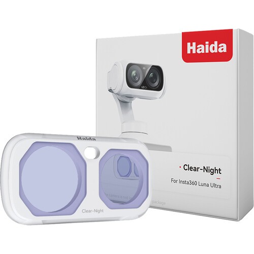 Haida NanoPro Magnetic Clear-Night Filter für Insta360 Luna Ultra Weiß