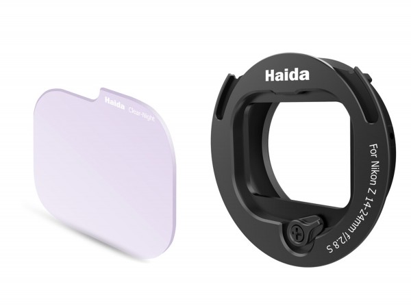 Haida NanoPro Rücklinsen Clear Night Filter und Adapterring im Set für Nikon Z 14-24mm f/2.8S