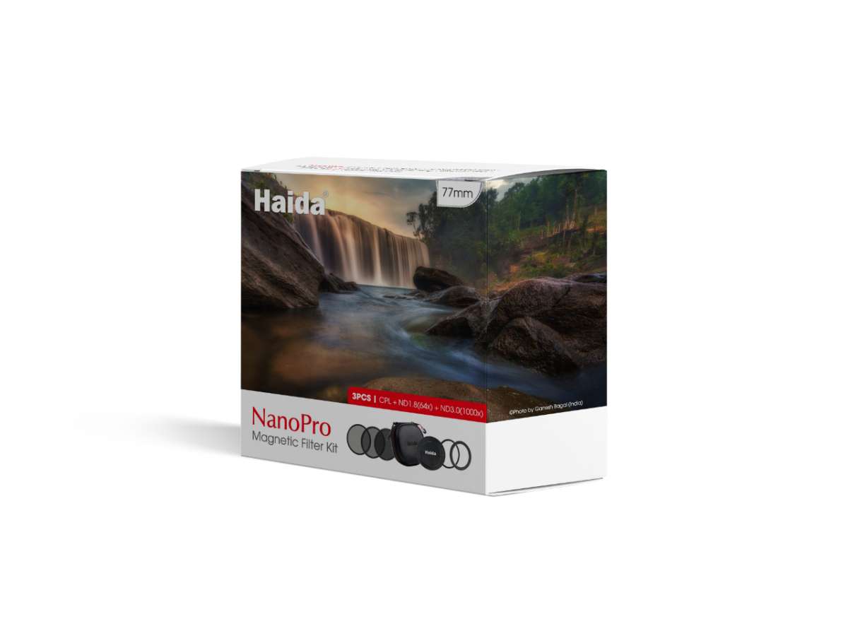 HAIDA NanoPro MC Basic Set Für 77mm Objektive – Ultra Slim Mit Klarglas, ND1.8 & Polfilter Inkl. Tasche