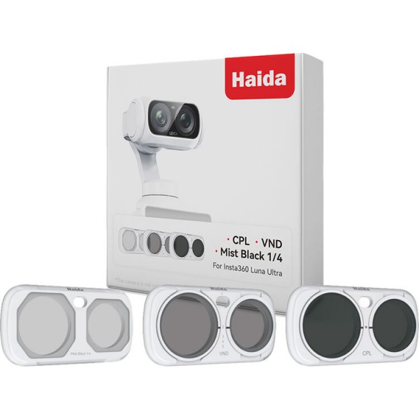 Haida NanoPro 3-Pack Magnetic Filter Kit für Insta360 Luna Ultra - Weiß